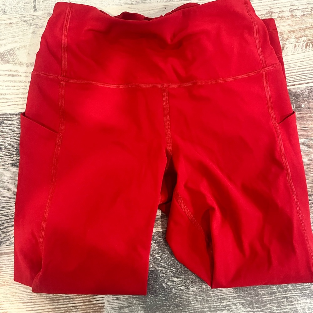 Lululemon Red Leggings for Active Comfort